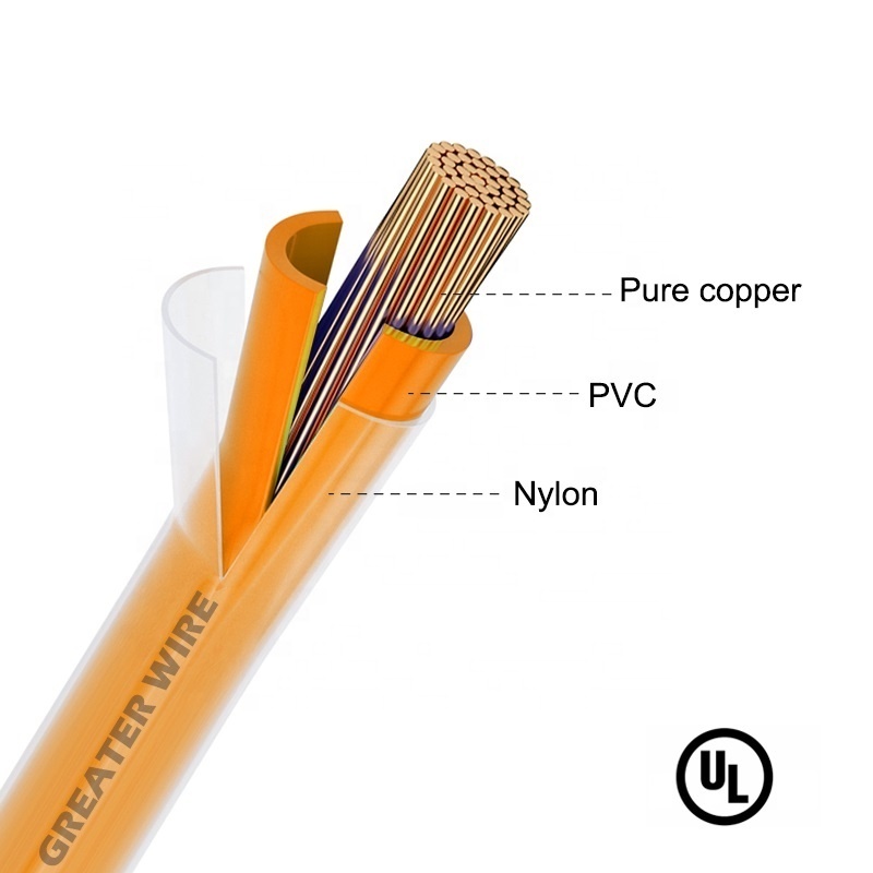 UL Listed Cable Electrico THHN 12awg 6awg 2awg THHN THW THWN Cable