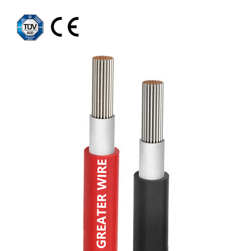 TUV Approval 4mm2 6mm2 10mm2 16mm2 H1Z2Z2-K PV Cable Battery DC Solar Power Cable Wire for Solar Panels