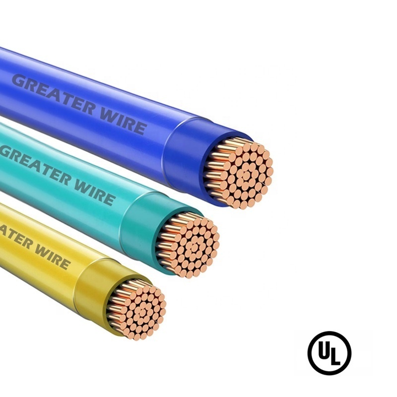 UL Listed Cable Electrico THHN 12awg 6awg 2awg THHN THW THWN Cable