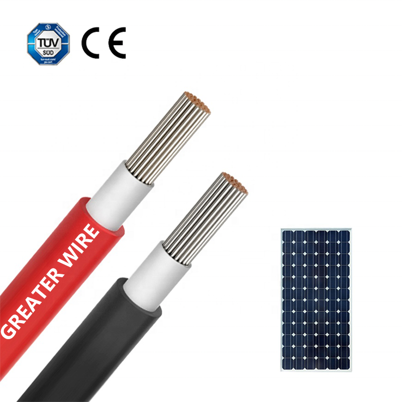 TUV Approval 4mm2 6mm2 10mm2 16mm2 H1Z2Z2-K PV Cable Battery DC Solar Power Cable Wire for Solar Panels