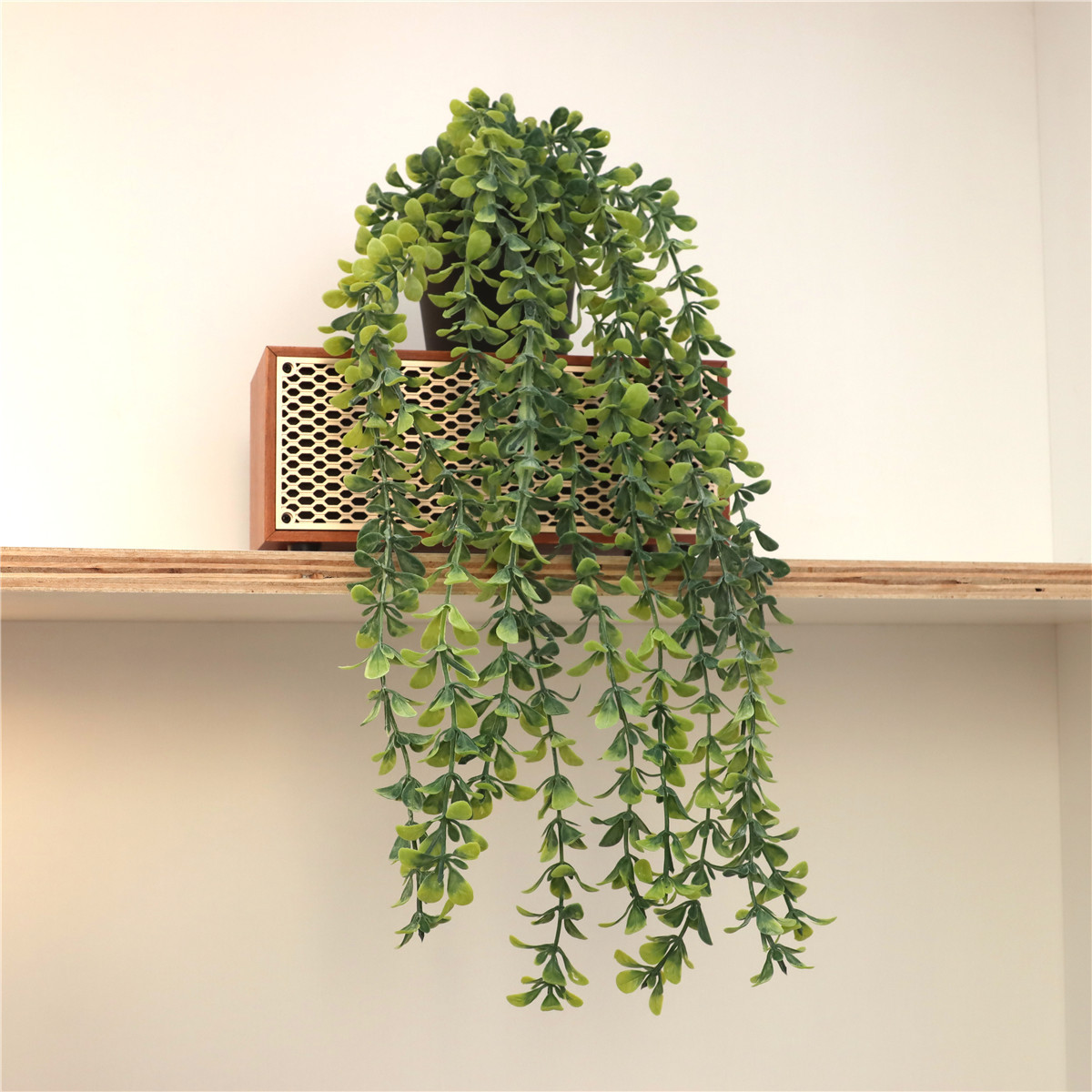 Eco-friendly Artificial Hanging Plants with Plant Hangers Potted  Vines for Wall Home Office Living Room Porch Shelf  Decor