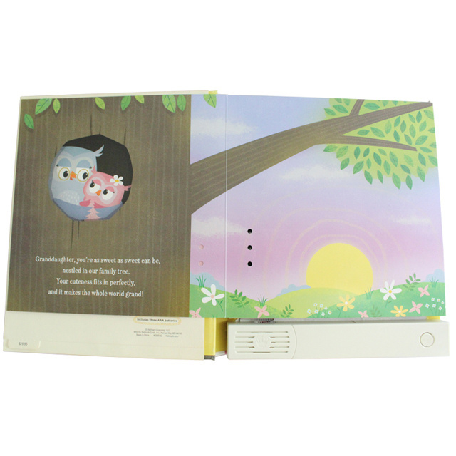 Factory customized  new Children recording sound board story book learning voice book