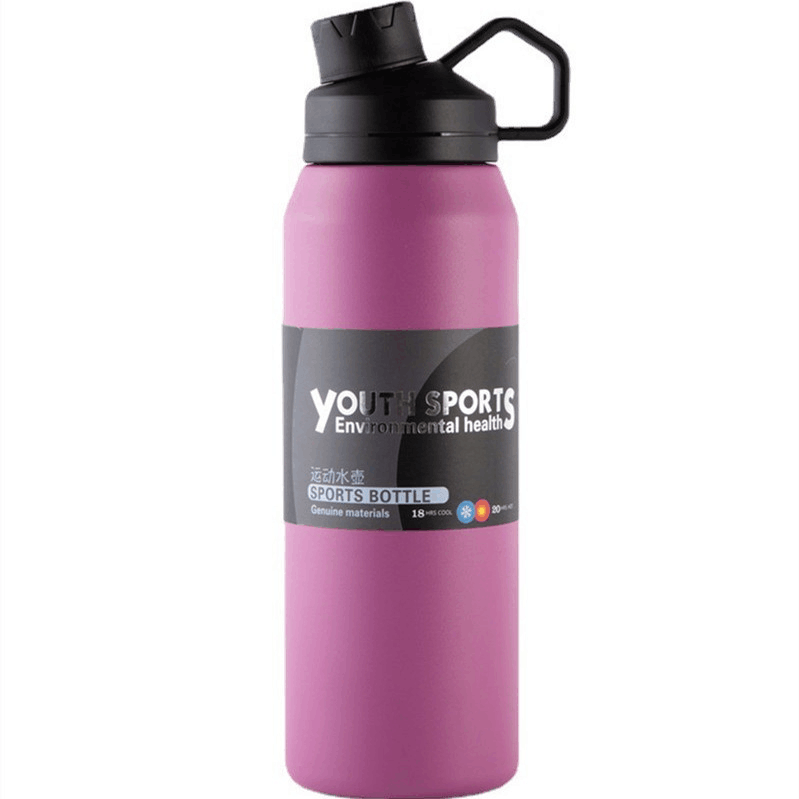 Leak proof 1 liter Sport Bottle Stainless Steel Vacuum Thermal Flask Sports Water Bottles with Custom Logo