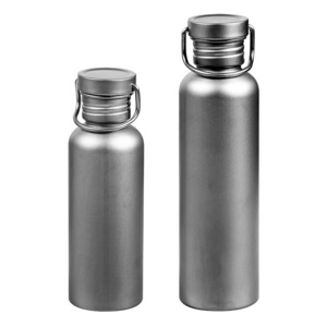 Single Wall Titanium Light Weight Portable Leakproof Outdoor Camping Titanium Water Bottle Gym Sport Bottle