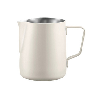 Food Grade Milk Jug 304 stainless steel Pitcher Sharp Spout Frothing Steaming Coffee milk frother Jug Milk Pitcher