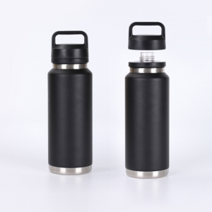 Novelty Design 18oz/26oz/36oz Stainless Steel Vacuum Insulated Gym Sports Thermos Cycling Water Bottle with Chug Lid