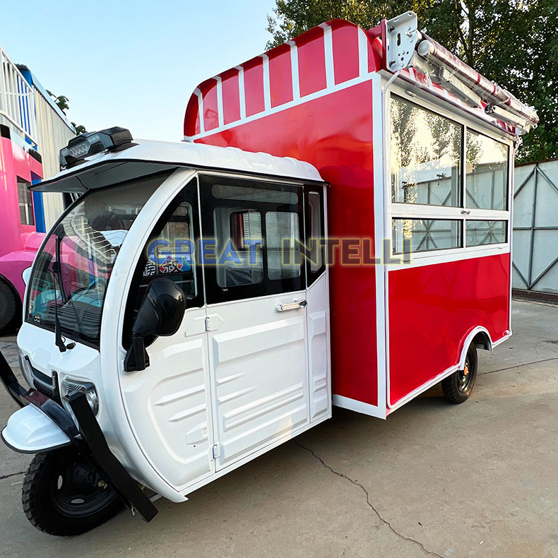 ice cream van tuk tuk electric Food Truck Coffee Shop Ice Cream Food Tricycle  truck Sale in USA