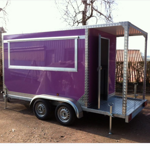 Big Window Retail Cart Mobile Small Double Decker Bar Airstream Food Trailer 18Ft With Toilet