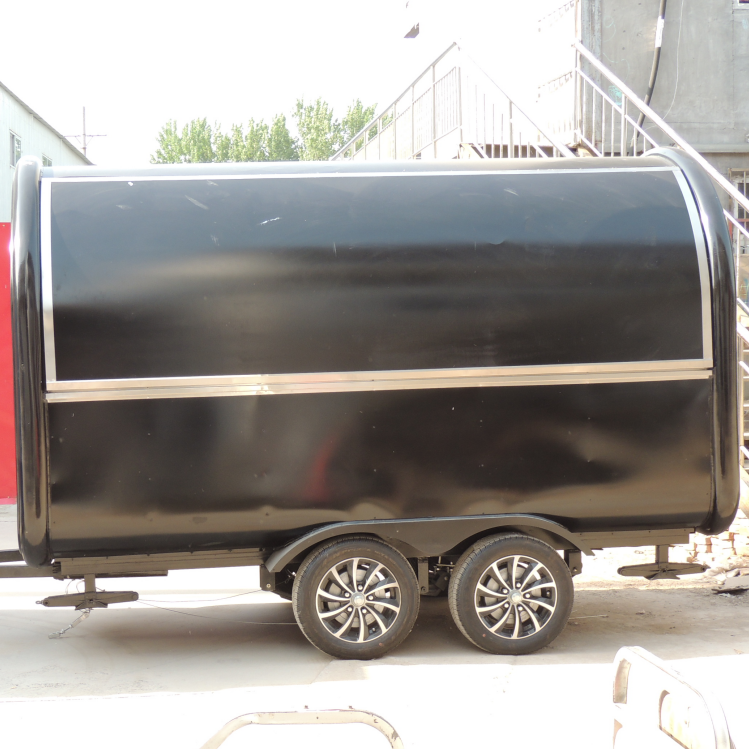 In Stock Vendor Trolley Kiosk Wood Trailer Truck Food Cart Mobile With Bathroom Lemonade Stand