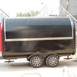 In Stock Vendor Trolley Kiosk Wood Trailer Truck Food Cart Mobile With Bathroom Lemonade Stand