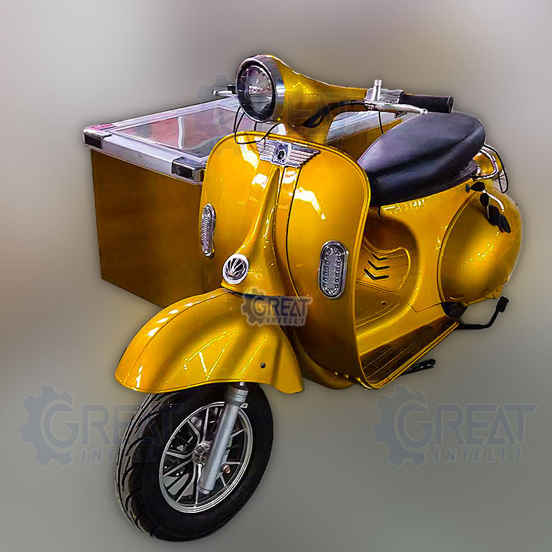 small street motor mobile popsicle carts bike ice cream popsicle cart tricycle food cart with freezer