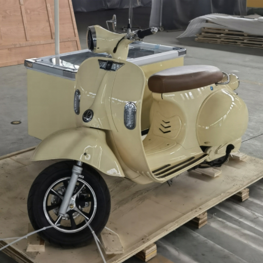 Manufactory direct gelato cart piaggio ape van frozen food truck ice cream motor tricycle