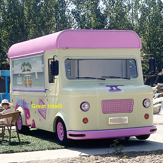 Popular Design Foodtruck Mobile Truck Bathroom Coffee Car Electric Food Van With Air Conditioner