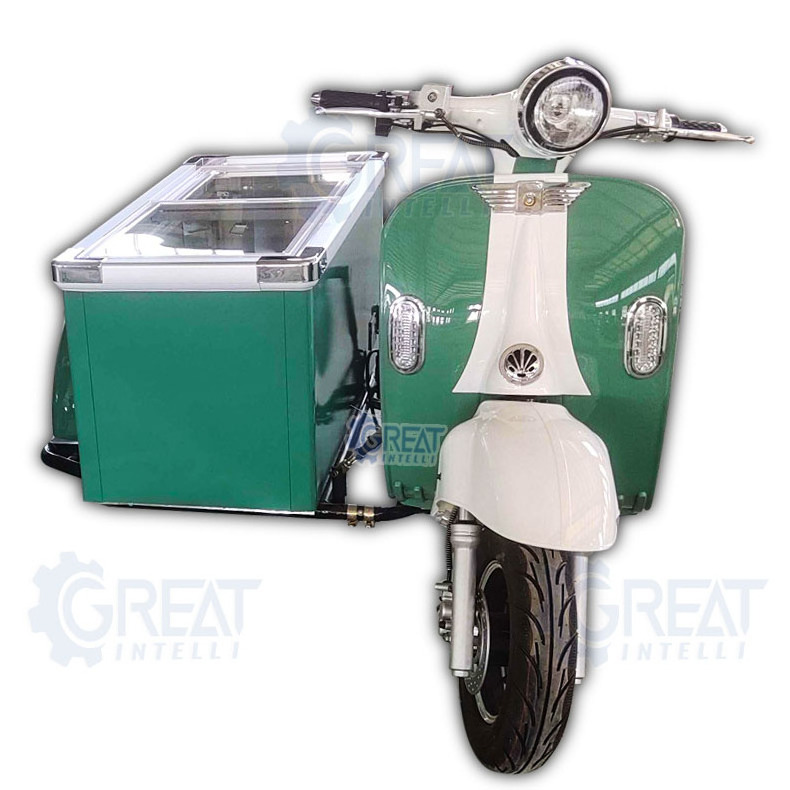 small street motor mobile popsicle carts bike ice cream popsicle cart tricycle food cart with freezer