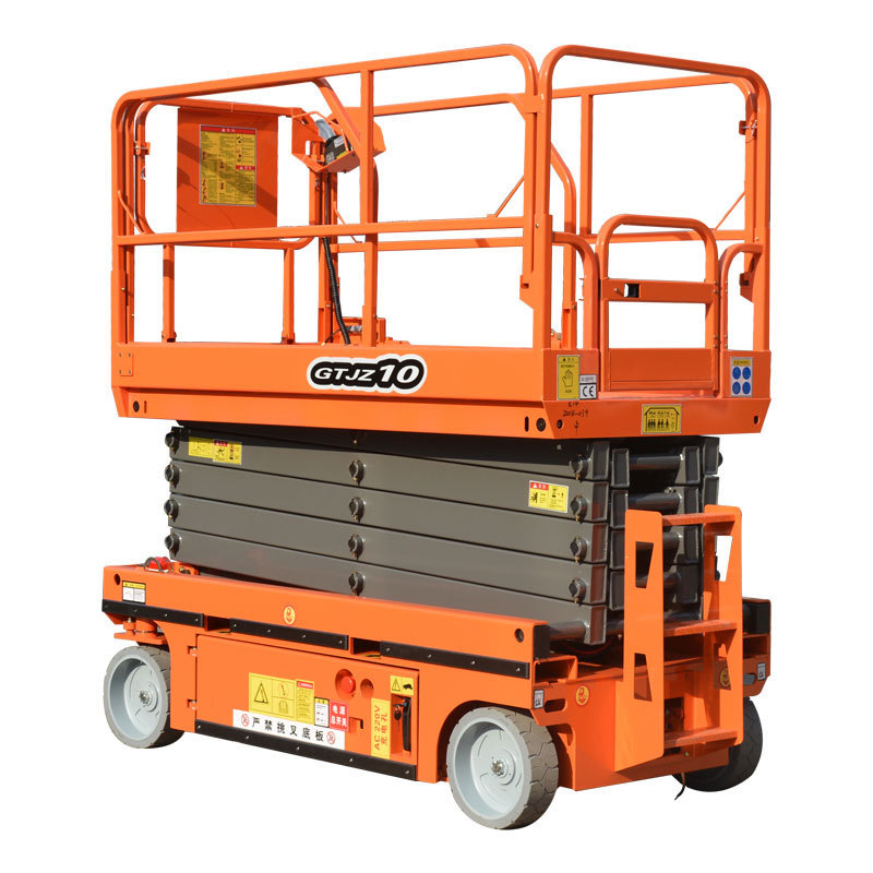 6m 8m 10m 12m 14m  Scissor Lift Platform Self Propelled Elevating Man Lift Ladder Electric Scissor lift For Sale