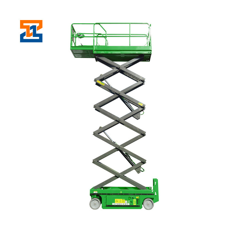 12 meter Scissor lift scaffolding 8m 500kg Hydraulic electric lift mobile scissor shear fork lift platform