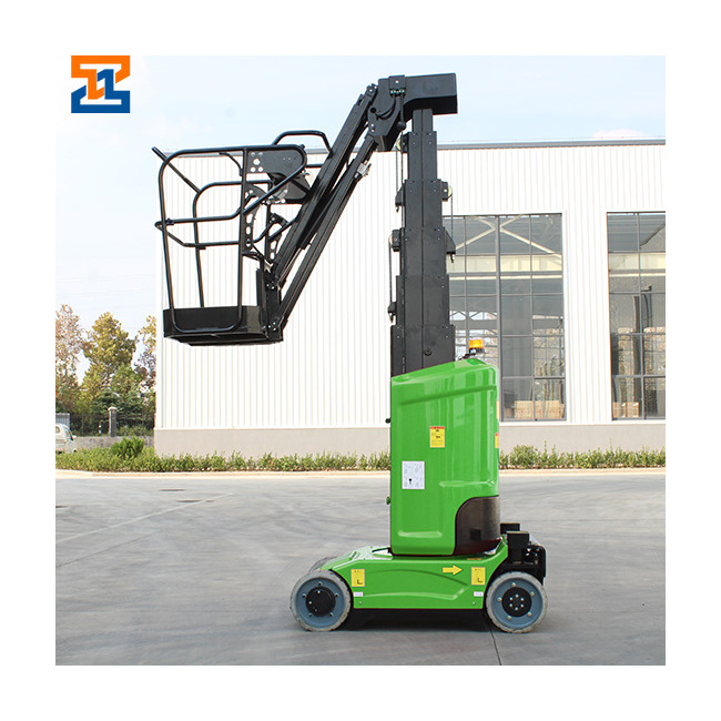 8m 10m 11m 12m Battery Work Boom Lift Platform Telescopic Mast Cherry Picker