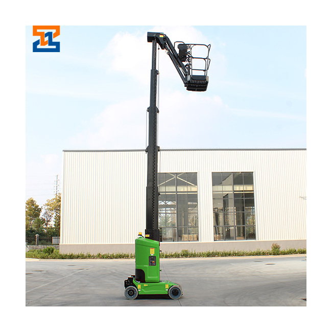 8m 10m 11m 12m Battery Work Boom Lift Platform Telescopic Mast Cherry Picker