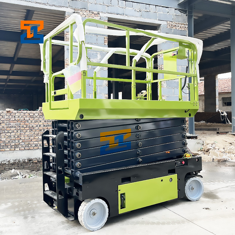 CE ISO 6m 8m 10m 12m 14m Hydraulic Elevator Electric Man Lift Battery Scissor Lift Platform For Construction Cleaning Window