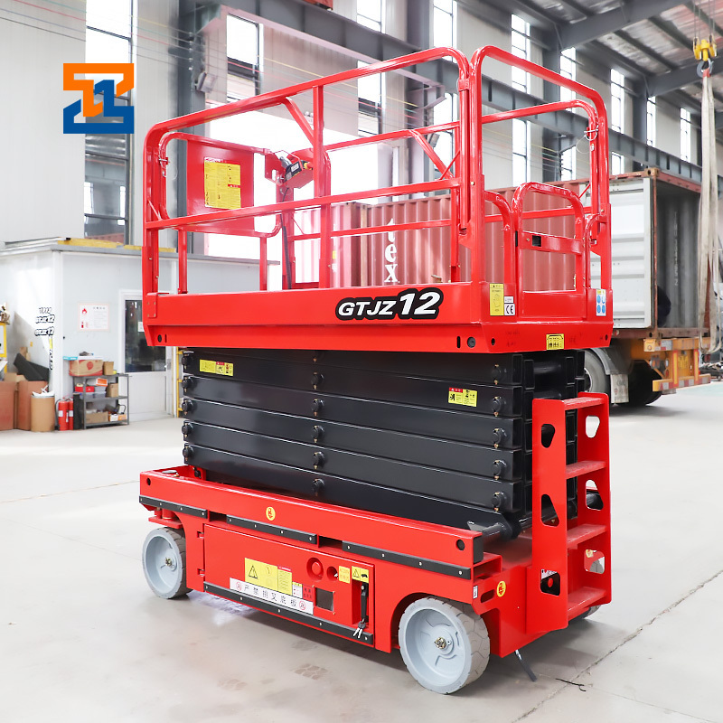 6M-16M 8m 12m Mobile scaffolding plataforma elevadora working platforms elevator scaffold electric scissor lift