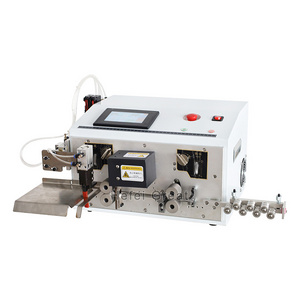 2-cable Cutting And Stripping Machine Automatic Two Cables Cutter Stripper Double Wire Cut Strip Machine