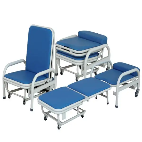 Cheap hospital Furniture multi-function folding accompany comfortable convertible medical chair bed