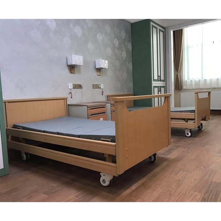 Two Crank Manual  Two Functions Home Care Nursing  Patient  Sick Bed Hospital  Medical Bed For Sale