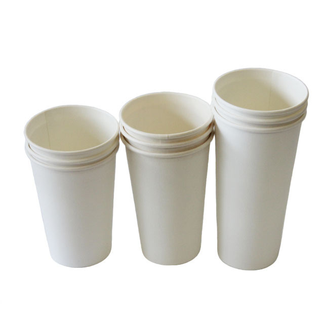 Cheaper Factory Price 4oz 8oz 10oz 12oz 16oz White/Blank Hot Paper Tea Coffee Cups for Soda Coffee Beverage