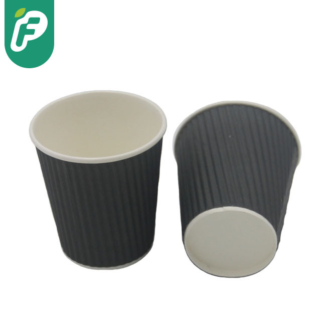 New Design China Factory Price  8/12/16 oz  Disposable Bubble Dot Embossed Double Wall Paper Cup With Lids