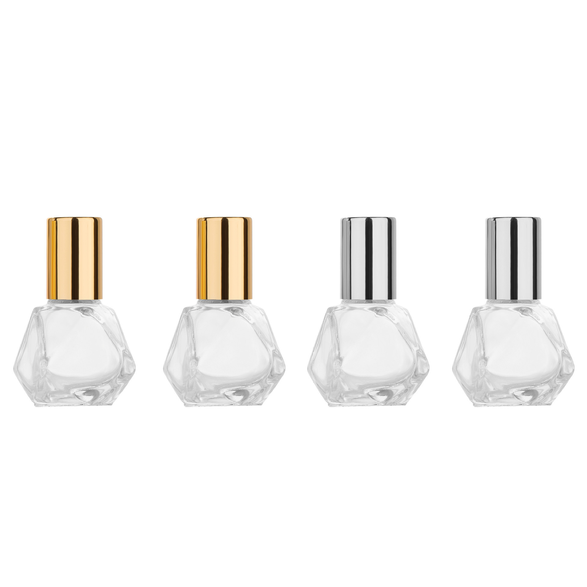 8ML glass five-pointed star shaped bead bottle ball perfume bottle transparent cosmetics empty bottle