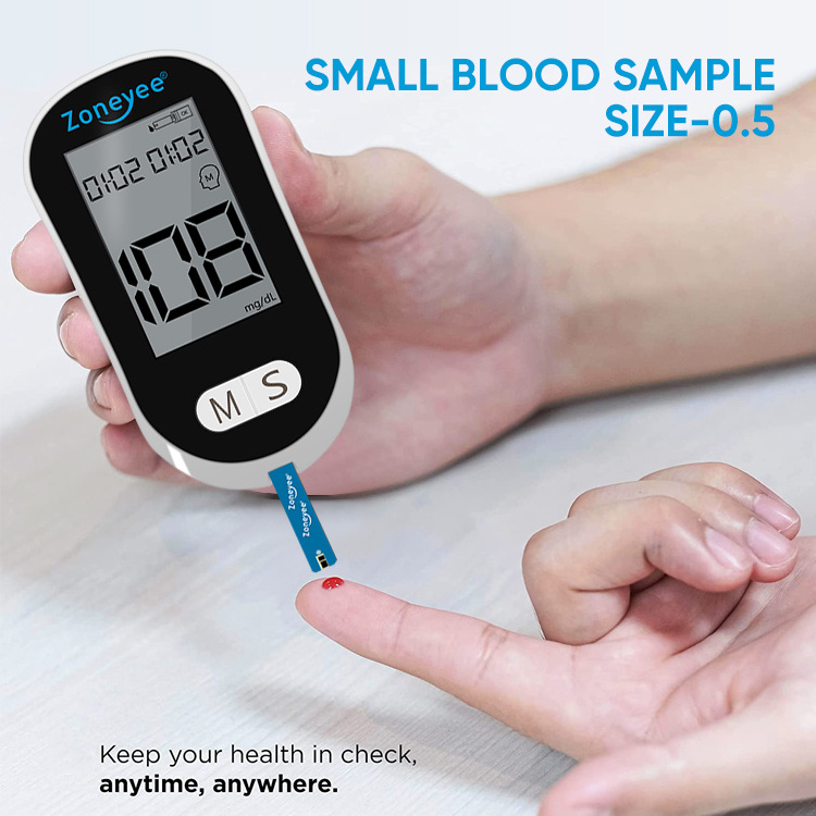 Wholesale Portable blood glucose meter Automatically digital glucometer Test Strips Blood Glucometer Monitor kit