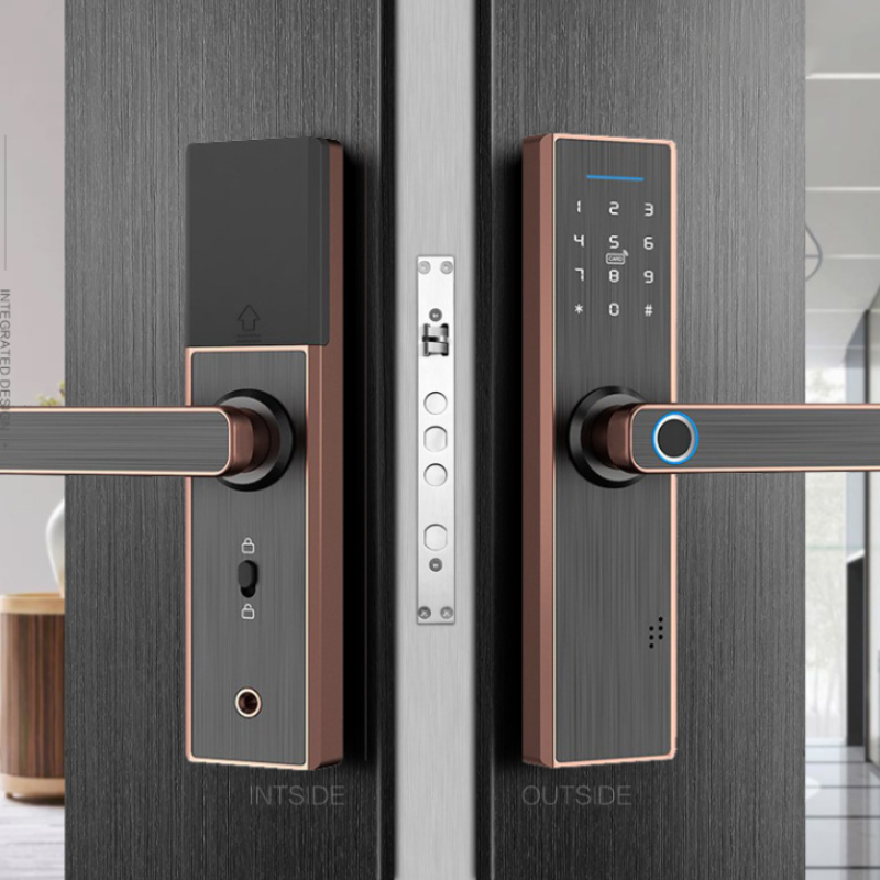 Greatpoly Smart Life Smart Door Lock Smart Deadbolt Lock Double Sided Fingerprint Door Lock With Code Easy Access Control