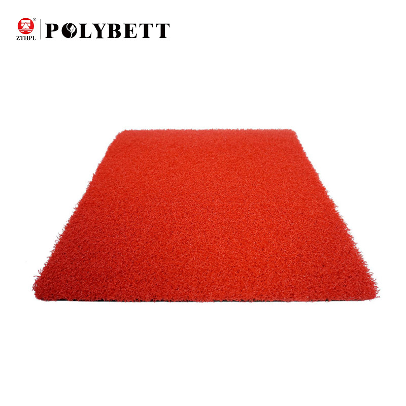 Greatpoly High quality golf artificial carpet soft synthetic red colored artificial grass