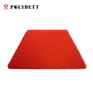 Greatpoly High quality golf artificial carpet soft synthetic red colored artificial grass