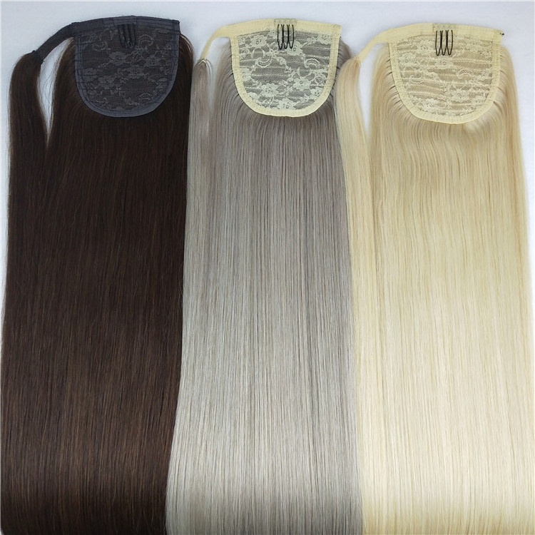 wholesale high quality human hair ponytail hair extension