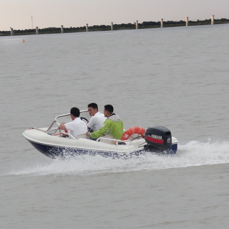 Stock 3.9m Fiberglass High Speed Boat Motor Jet Boat With CE Certification Without Outboard Motor