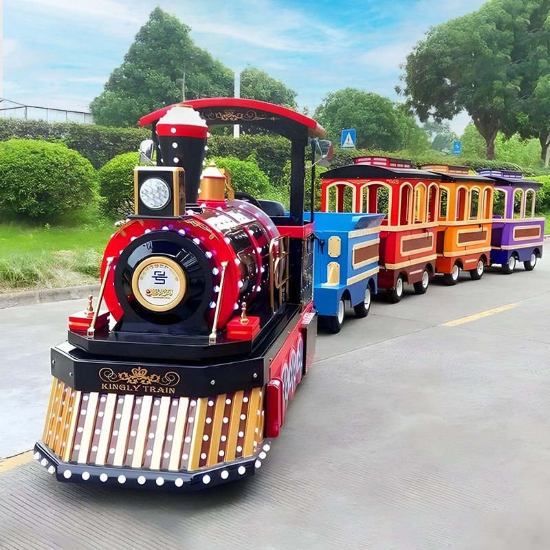 Cheap Outdoor Amusement Park Facilities Indoor Shopping Mall Rides Kiddie Games Electric Mini Trackless Train ride For Sale