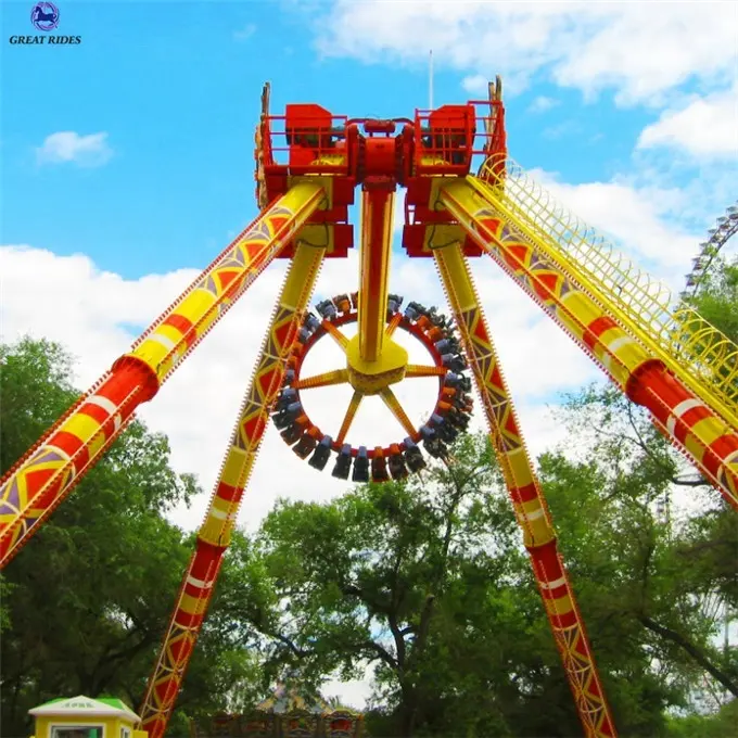 Large Swing Pendulum Rides Outdoor Amusement 32 Seats Pendulum Ride Meteor Hammer Big Frisbee Rides