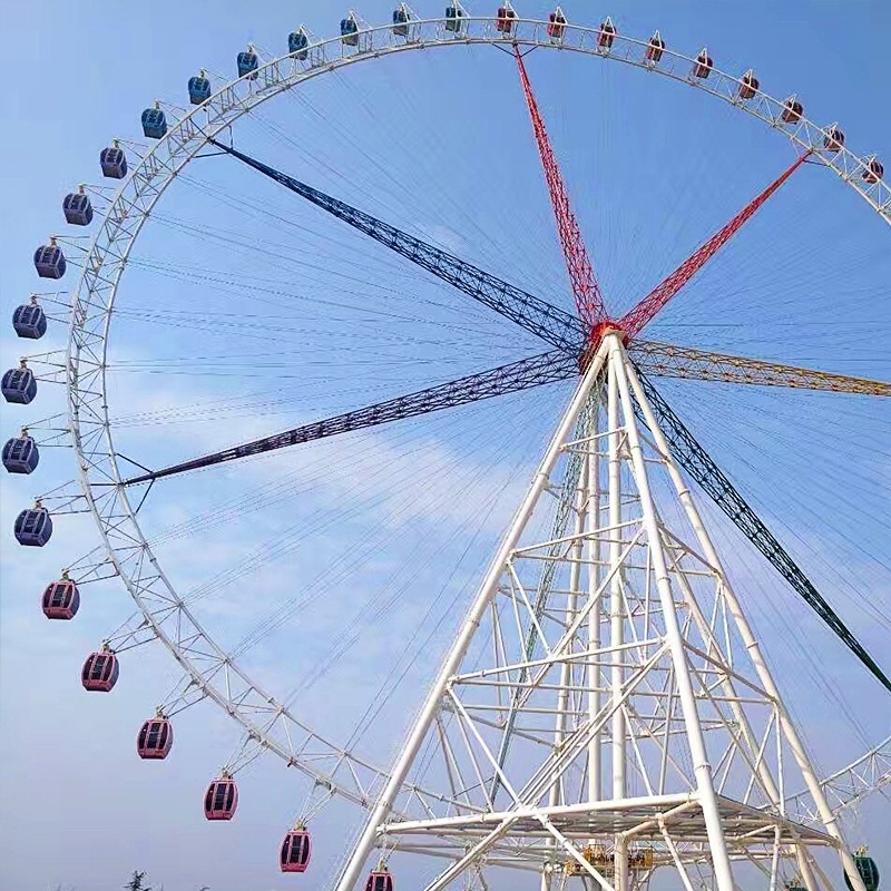 Scary Playground Swing Rides Amusement Park 324 Seats Thrilling  Giant Ferris Wheel For Kids And Adults