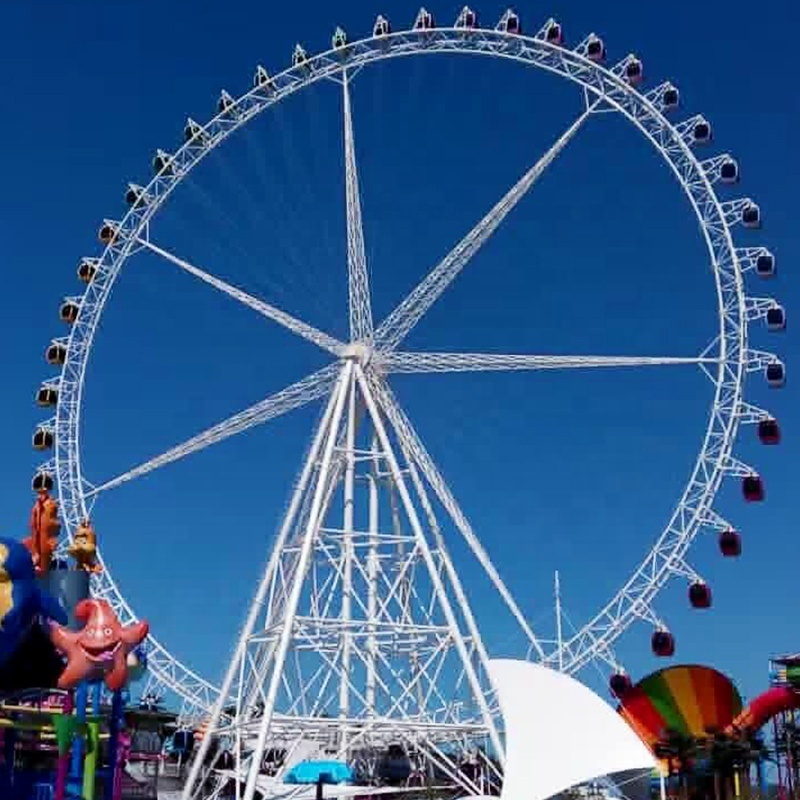 Scary Playground Swing Rides Amusement Park 324 Seats Thrilling  Giant Ferris Wheel For Kids And Adults