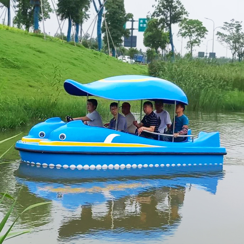 High Quality Good Renting Business Water Fiberglass Boat 6 Seats Electric Motor Boat for Sale