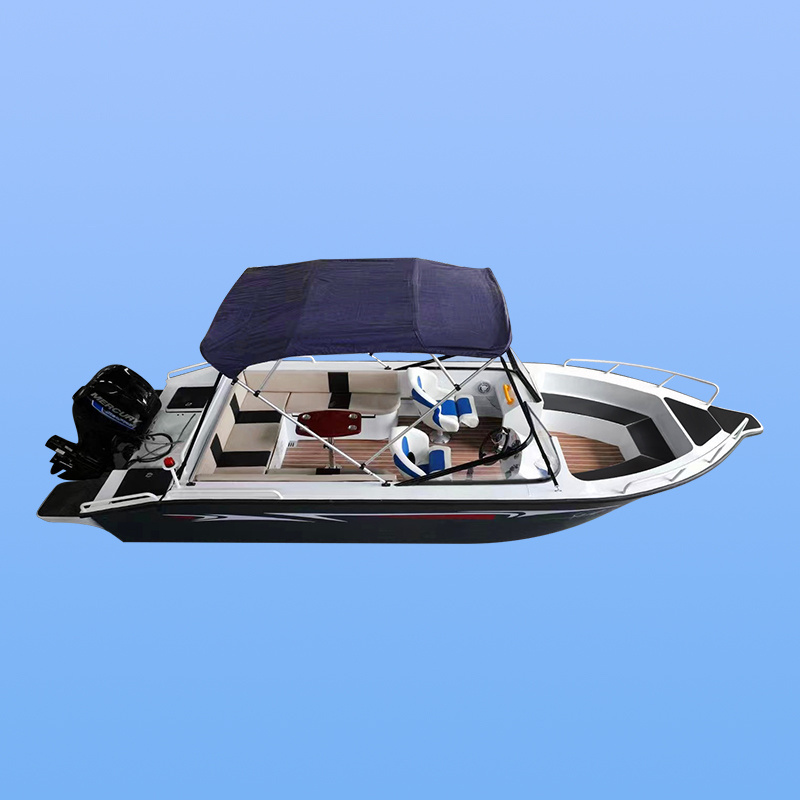 Summer Hot Sale 5.8m 19ft yacht Luxury Speed Boat 580 Aluminium Open Fishing Boat for Sale