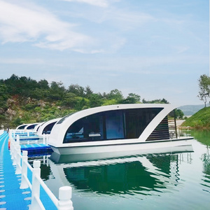 New Trend Offshore Hotel Ships Water Hotel House boat 11m Wharf Boat Cruising Fiberglass Luxury Pontoon Boat