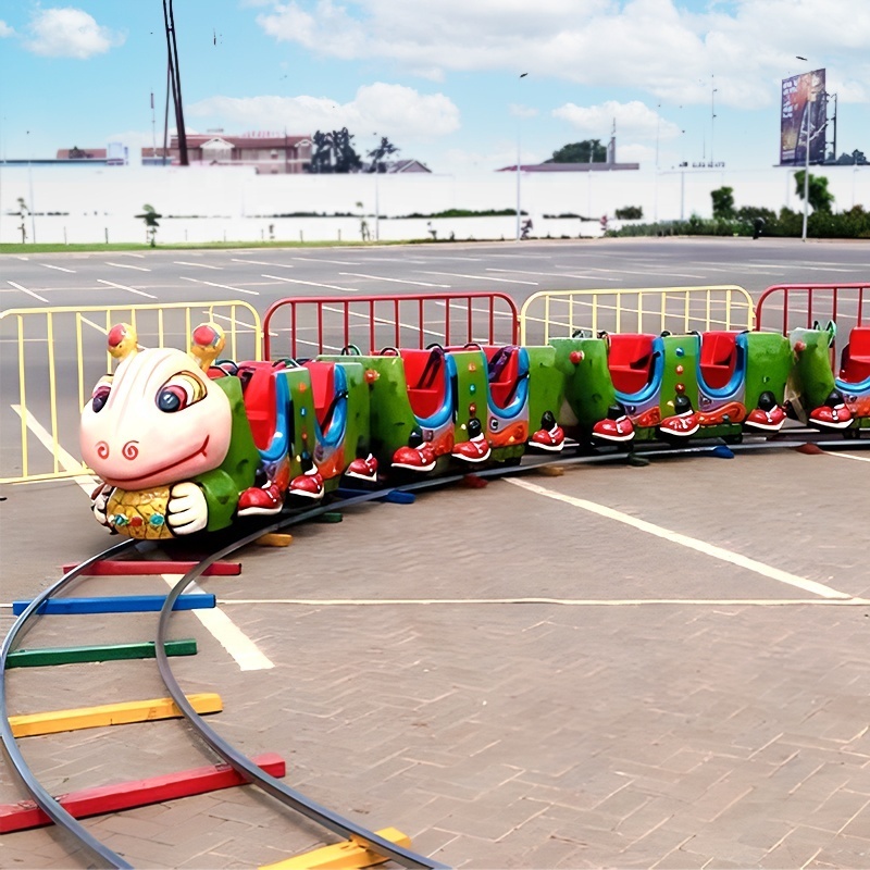 Zhengzhou Great Amusement Rides kiddie games ant theme mini track train for sale