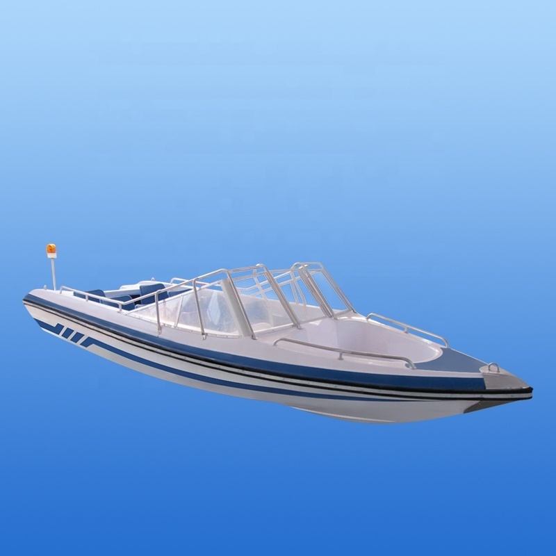 Factory Directly Provide Speed Racing Boat High Quality Fiberglass Yacht 5.38m Small Mini Speed Boat Without Motor