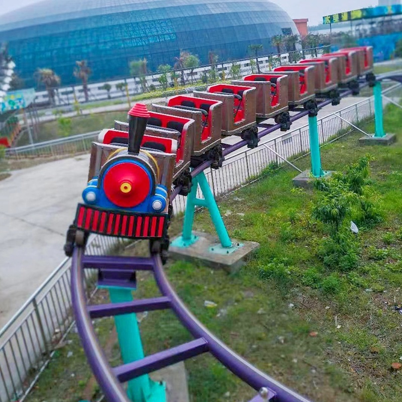 Good Business Attractive Amusement Park Rides Mini Roller Coaster Small Family Train Roller Coaster For Kids