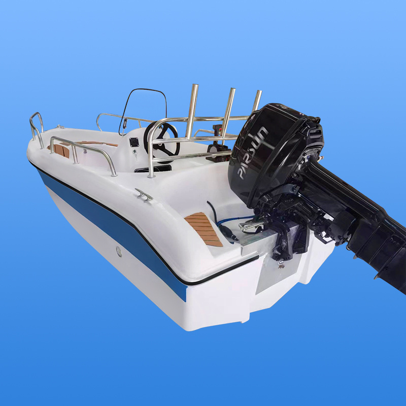 High quality 3.6m fiberglass speed fishing sea boat optional outboard engine speed leisure boat for sale