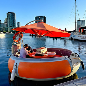 6-8 seats motor boats BBQ donuts boats water floating restaurant barbecue party electric grill boats for sale