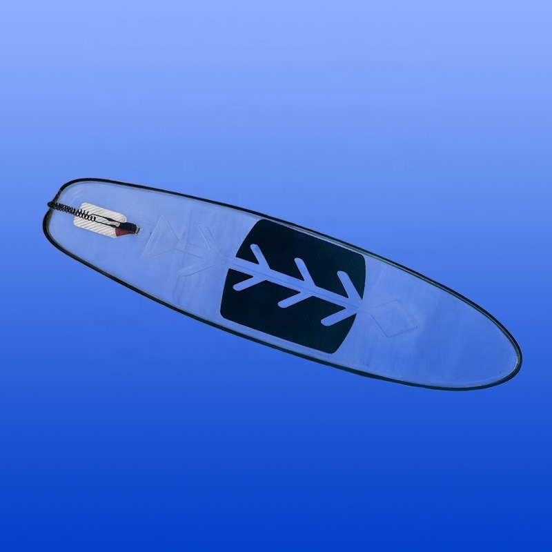 Fishbone pattern stand up transparent electric surfboard, electric paddle board electric fin motor for surfboard hot sale