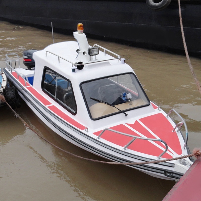 Custom 17.4ft/5.3m Fiberglass Water Taxi Boats 10 Passenger Boats For Sale